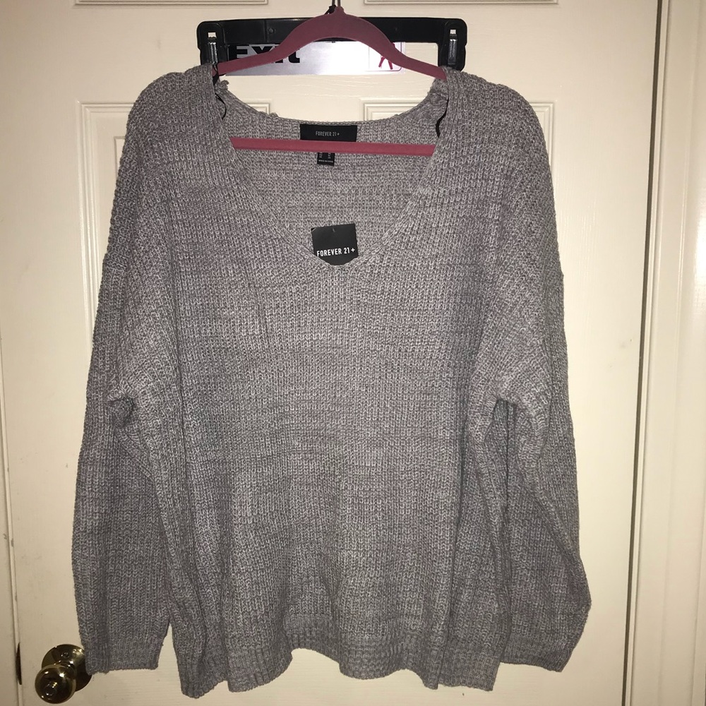 Grey Knit Sweater